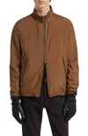 Zegna Reversible Zip-up Sport Jacket In Foliage/grey