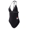 G-III 4HER BY CARL BANKS G-III 4HER BY CARL BANKS BLACK GEORGIA BULLDOGS FULL COUNT ONE-PIECE SWIMSUIT