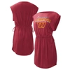 G-III 4HER BY CARL BANKS G-III 4HER BY CARL BANKS BURGUNDY WASHINGTON COMMANDERS G.O.A.T. SWIMSUIT COVER-UP
