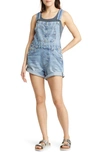 Free People Ziggy Cotton Denim Romper In Follow Your Heart