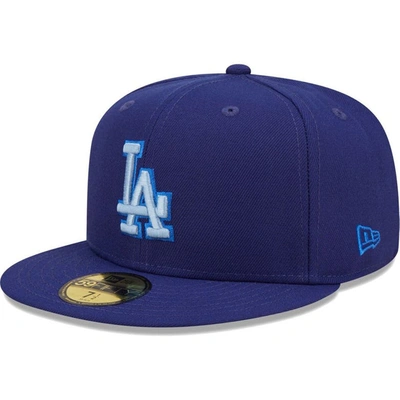 New Era Royal Los Angeles Dodgers Monochrome Camo 59fifty Fitted Hat