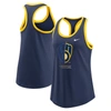 Nike Navy Milwaukee Brewers Tech Tank Top In Navy