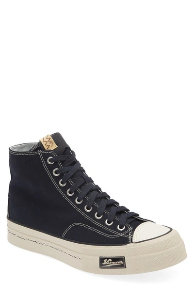 Visvim Skagway Canvas High-top Sneakers In Black