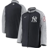 NIKE NIKE NAVY NEW YORK YANKEES AUTHENTIC COLLECTION DUGOUT FULL-ZIP JACKET