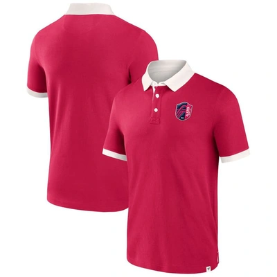 Fanatics Branded Red St. Louis City Sc Second Period Polo Shirt