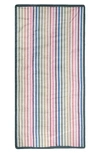 Little Unicorn 5 X 10 Outdoor Blanket In Chroma Rugby Stripe