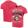 47 '47 RED CHICAGO BULLS 75TH ANNIVERSARY CITY EDITION MINERAL WASH VINTAGE TUBULAR T-SHIRT