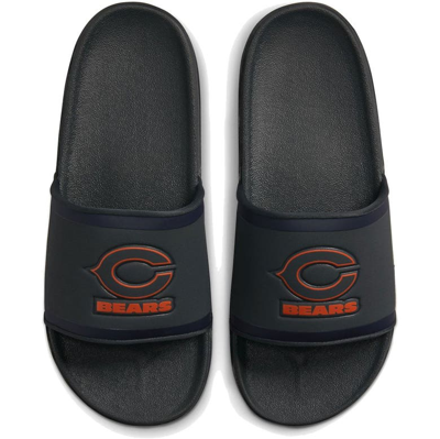 Nike Chicago Bears Off-court Wordmark Slide Sandals In Grey