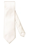 Eton Men's Pin-dot Silk Jacquard Tie In White