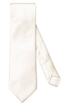Eton Pin Dot Jacquard Silk Tie In Off White