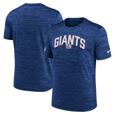 Nike Men's Dri-fit Velocity Athletic Stack (nfl New York Giants) T-shirt In Blue
