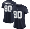 Nike Women's  Demarcus Lawrence Navy Dallas Cowboys Name And Number T-shirt In Navy