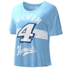 Starter Light Blue Kevin Harvick Record Setter T-shirt In Light Blue