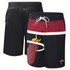 G-III SPORTS BY CARL BANKS G-III SPORTS BY CARL BANKS BLACK MIAMI HEAT SEA WIND SWIM TRUNKS