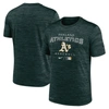 NIKE NIKE GREEN OAKLAND ATHLETICS AUTHENTIC COLLECTION VELOCITY PRACTICE PERFORMANCE T-SHIRT