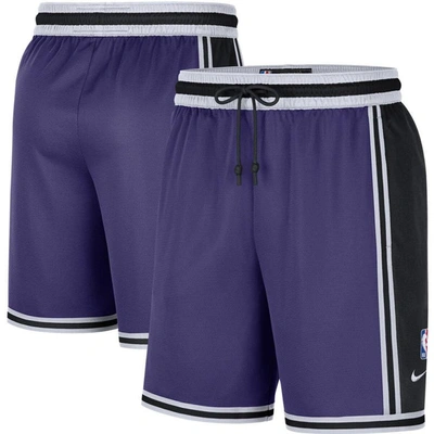 Nike Men's Purple, Black Phoenix Suns Pre-game Performance Shorts In Purple,black