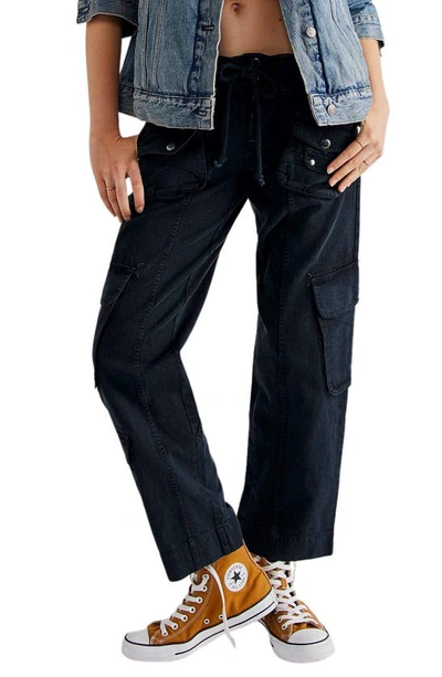 Free People Tahiti Cargo Pants In Black