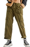 FREE PEOPLE TAHITI HERRINGBONE CARGO PANTS