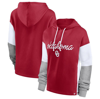 Fanatics Branded Crimson Oklahoma Sooners Play It Safe Colorblock Pullover Hoodie In Crimson
