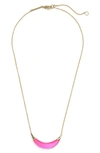 ALEXIS BITTAR LUCITE® CRESCENT PENDANT NECKLACE