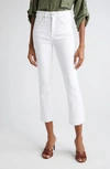 Veronica Beard Carly Kick-flare Jean Raw Hem In White