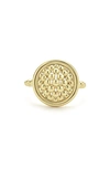 Lagos Meridian 18k Gold Caviar Circle Band Ring In Gold