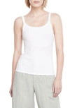 VINCE RIB SCOOP NECK TANK TOP