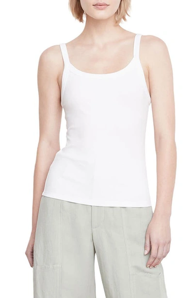 Vince Scoop-neck Camisole Top In White