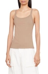 VINCE RIB SCOOP NECK TANK TOP