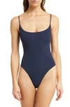 Skims Fits Everybody Camisole Thong Bodysuit In Navy