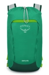 Osprey Daylite Cinch Backpack In Escapade Green/ Baikal Green