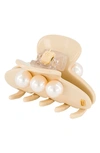 ALEXANDRE DE PARIS IMITATION PEARL HAIR CLIP