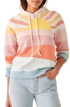 FAHERTY SOLEIL STRIPE COTTON HOODIE