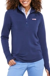 VINEYARD VINES VINEYARD VINES DREAMCLOTH RELAXED HALF ZIP SWEATSHIRT