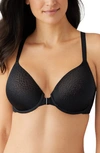 Wacoal Back Appeal Front-close T-shirt Bra In Black