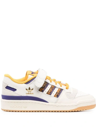 Adidas Originals Adidas Forum 84 Low Shoes In Owhite/cogold/cwhite