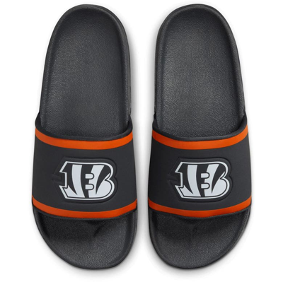 Nike Cincinnati Bengals Off-court Wordmark Slide Sandals In Grey