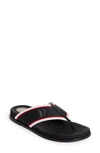 Christian Louboutin Hot Flip Espadrille Flip Flop In Multi/ Black