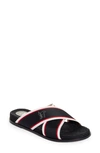 Christian Louboutin Hot Cross Bizz Slide Sandal In Multi/ Black