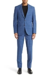 TED BAKER JAY TEXTURED SLIM FIT WOOL SUIT