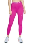 Nike Women's  Pro High-waisted Leggings With Pockets In Pink