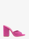 Paris Texas Holly Anja Embellished Suede Mules In Purple