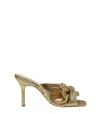 Loeffler Randall Claudia Pleated Bow Mule In Gold