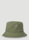 Jacquemus Khaki 'the Gadjo' Bucket Hat In Green