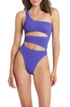 BOUND BY BOND-EYE RICO CUTOUT ONE-SHOULDER ONE-PIECE SWIMSUIT