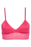 Dkny Modern Lace Longline Bralette Dk4021 In Beet