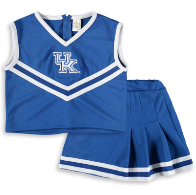Little King Kids' Girls Youth Royal Kentucky Wildcats Two-piece Cheer Set