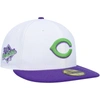 New Era White Cincinnati Reds 1990 World Series Side Patch 59fifty Fitted Hat In White