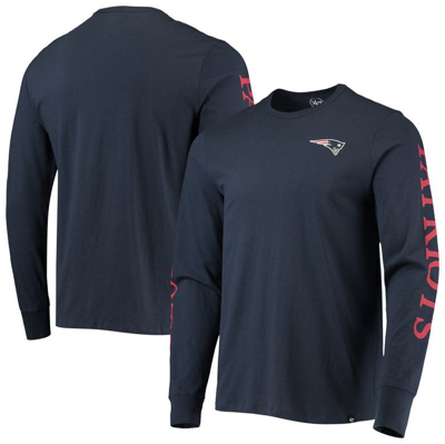 47 ' Navy New England Patriots Franklin Long Sleeve T-shirt
