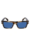 FERRAGAMO 54MM POLARIZED RECTANGULAR SUNGLASSES